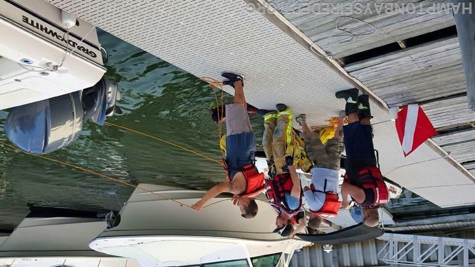 HBFD Dive Drill at Spellmans Marina